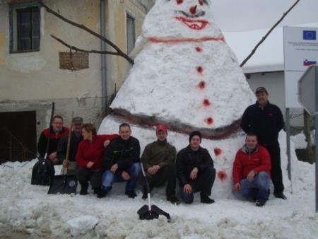 Snežak v Goriški vasi 4